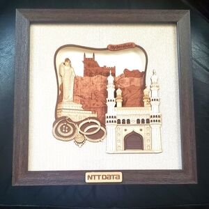 - Framed art India picture detail home decor